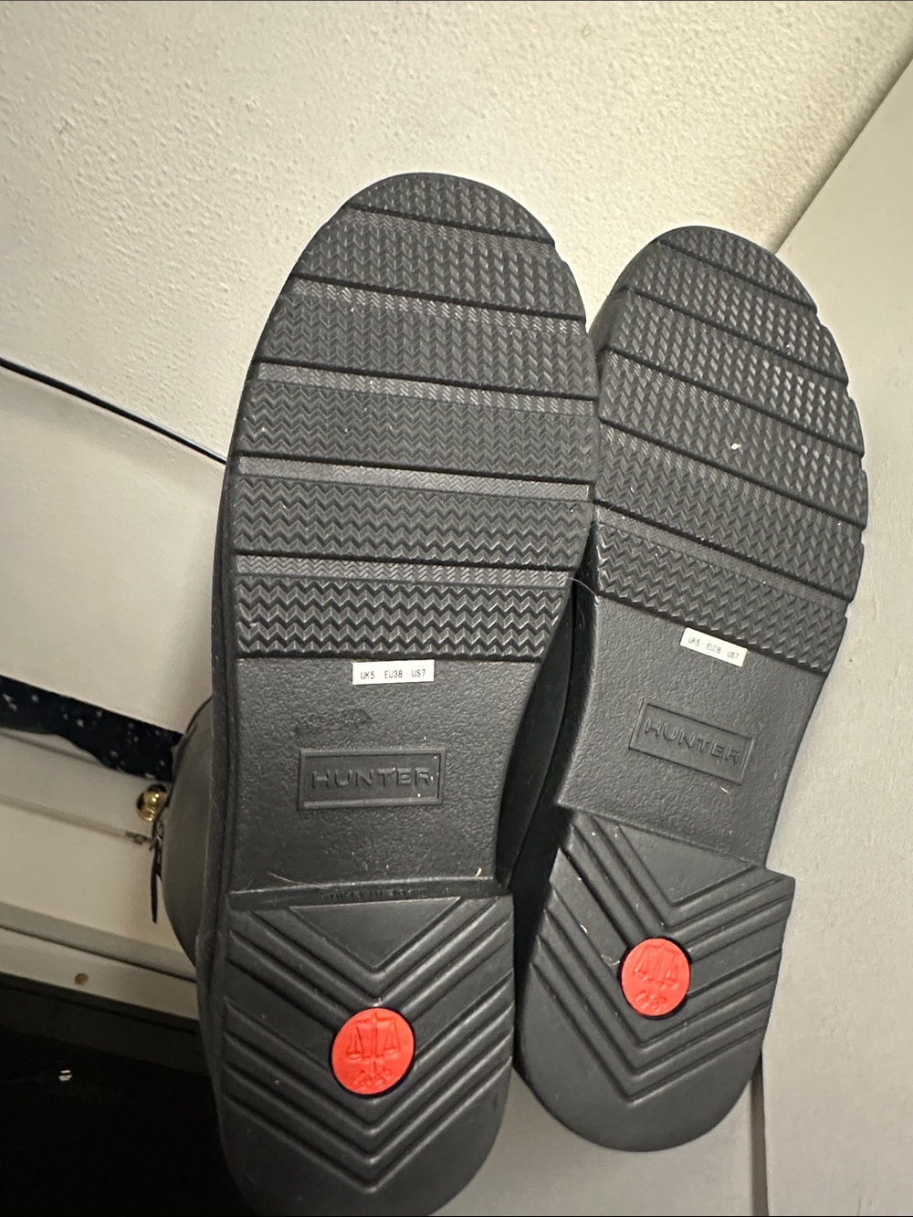 Hunter Black Tall Matte Rain Boots - Picture 3 of 3
